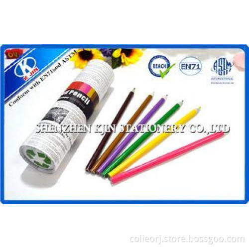 Eco Friendly Kids Recycled Paper Pencils in Tube 24 PCS Mul